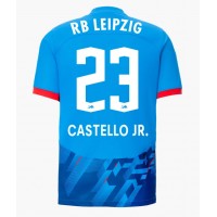 Dres RB Leipzig Castello Lukeba #23 Tretina 2023-24 Krátky Rukáv